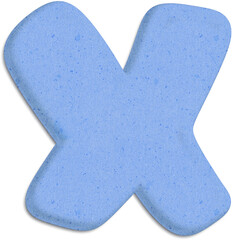 handwritten blue font with a paper texture