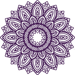 Beautiful flower art and mandala vector design