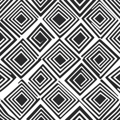 Abstract Black White Geometric Square Pattern Background