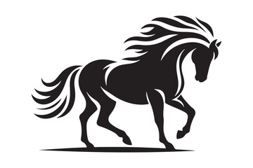 Horse Outline Silhouette Equestrian Vector Design