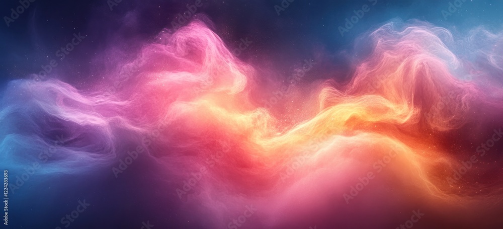 Poster pastel colorful abstract watercolor background with smooth gradient light and texture