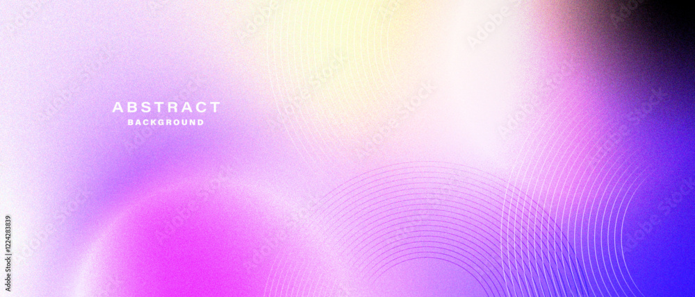 Aufkleber Gradient abstract background with circular line patterns. Vector illustration.