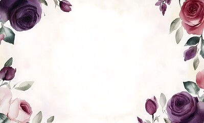 pink rose frame background