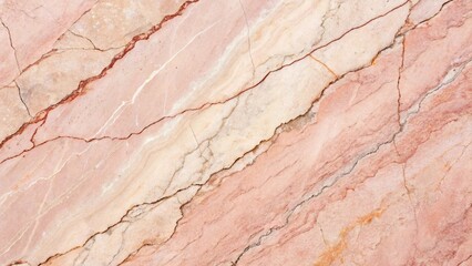 Fototapeta premium Abstract Grunge Background of Pink Stone Texture with Natural Veins and Lines