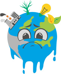 Climate Change Illustration