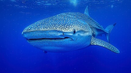 Naklejka premium Whale shark underwater ocean wildlife marine