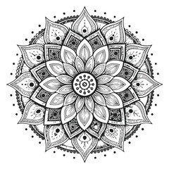 The image shows a symmetrical circula mandala3