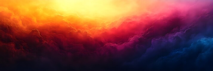 Naklejka premium A gradient of twilight orange transitioning into mystical magenta.