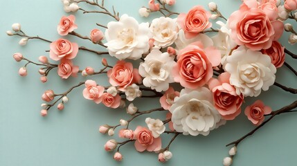 Valentine, classic and wife: Old-fashioned Valentine’s Day card, vintage calligraphy, floral design, soft pinks and reds, nostalgic aesthetic.