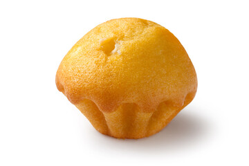 One sweet cupcake on a white background. Stuffed cupcake on a white background with a shadow.