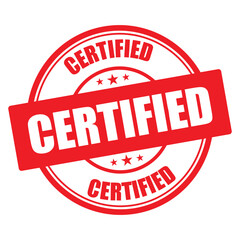 certified stamp sign symbol vector icon