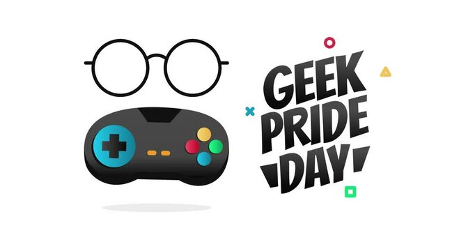 geek pride day motion video, ideal for geek pride day celebration