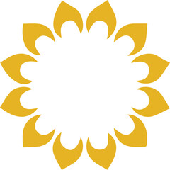 Beautiful flower art and mandala vector design