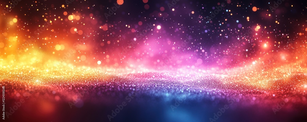 Aufkleber iridescent holographic texture abstract background with rainbow colors and shiny pixel art