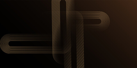 Black and Gold abstract background vector illustration design. Abstract background with gradation and gold line. Template for presentation, web, banner, photo, award, atc.