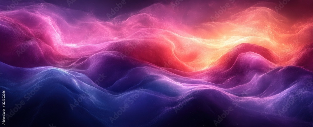 Poster glowing abstract purple black gradient background with grainy noise texture dynamic vibrant design