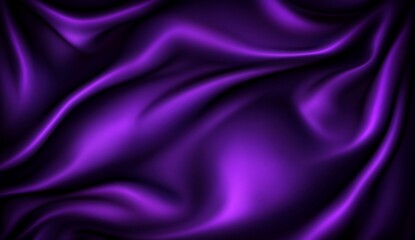 Obraz premium Deep Purple Silk Drape Elegant Fabric Texture Background Rich Luxurious Smooth Wave Design Pattern