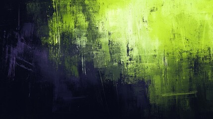 Fototapeta premium Vibrant abstract artwork featuring bold green and dark blue colors with textured brush strokes
