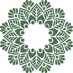 Beautiful flower art and mandala vector design