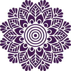 Beautiful flower art and mandala vector design