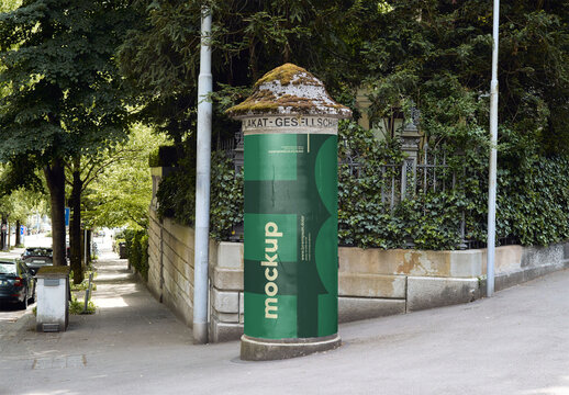 Mockup Of Vertical Customized Poster