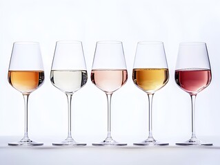 Photo of Different Types of Wine in Elegant Glasses