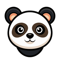 Fototapeta premium Cute Panda Mask Illustration