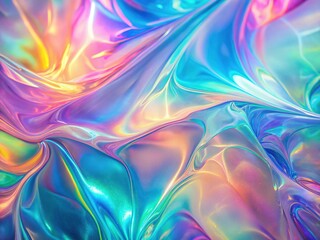 Fototapeta premium Pastel Holographic Abstract Background with Noise Texture - Copy Space Right