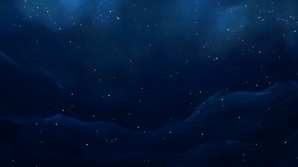 Fototapeta premium Night sky, mountains, snowfall, abstract, background, digital art