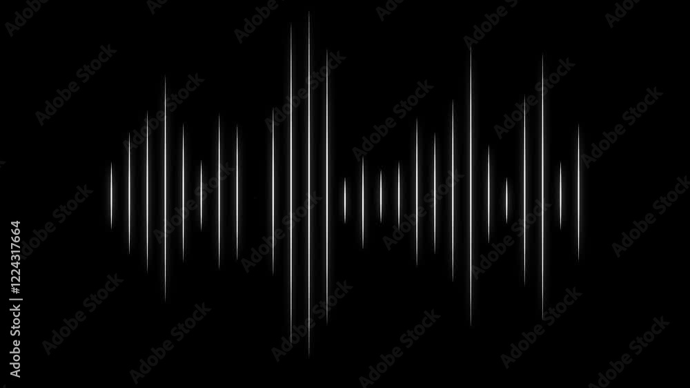 Poster sound waves background. 3d rendered looping animation.abstract wave lines (loop 4k).audio waves moti