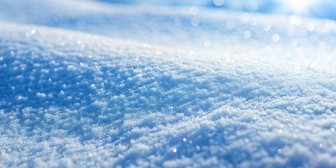 Obraz premium Pristine Snow Texture: Smooth, Clean Winter Background Top View