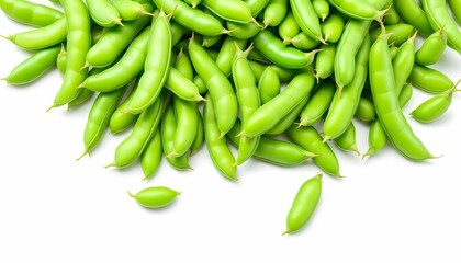 Fresh Green Peas Organic Vegetable Harvest