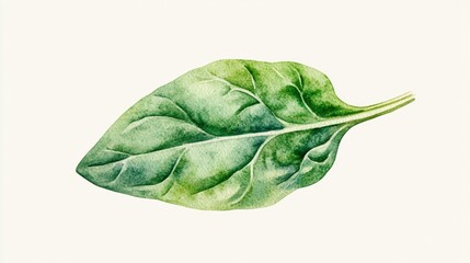Fototapeta premium A leafy green vegetable with a stem