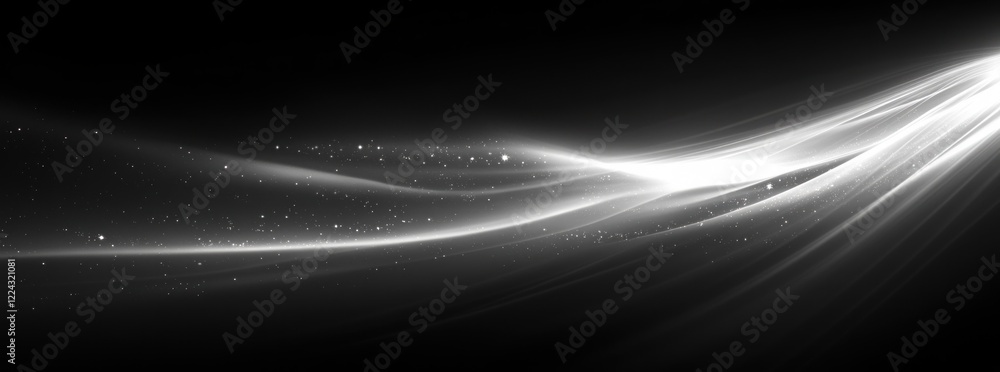 Aufkleber monochrome abstract background with soft gradients and diagonal streaks in black and white