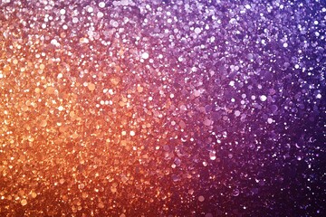Fototapeta premium Sparkling Glitter Gradient Background Orange Purple Shimmer Texture Festive Design
