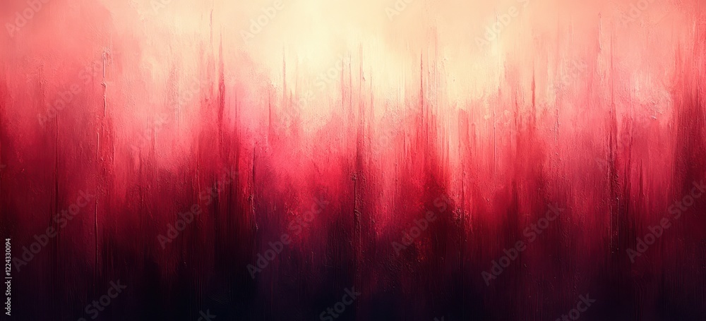 Poster Gradient Background Pink Red Smooth Minimalist Gentle Textures Calming Atmosphere Soft Abstract Design