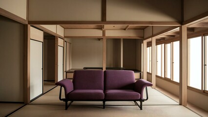 Fototapeta premium modern living room with floor