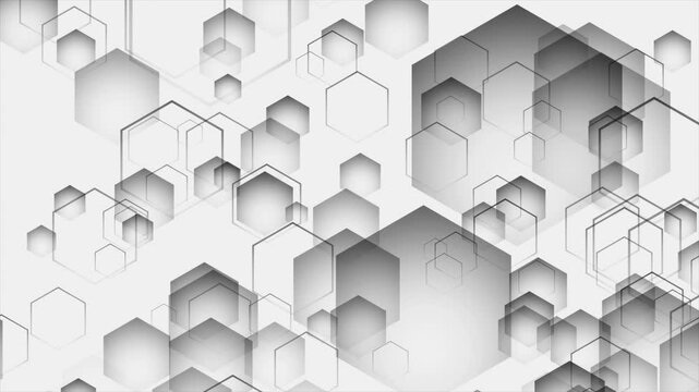 black color hexagonal shapes moving upwards modern design geometrical background