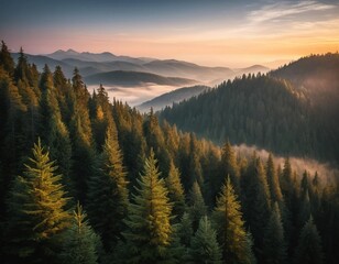Obraz premium sunrise in the mountains