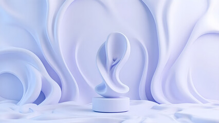 white background with ribbon