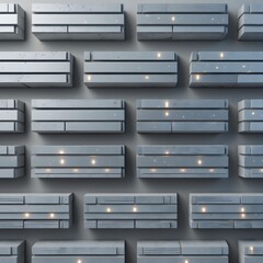 Obraz premium Concrete Wall Texture: A Display of Subtle Hues, Repeating Patterns, and Balanced Composition Imparting a Sense of Modern Simplicity