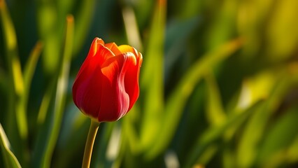 Pretty red tulip background texture