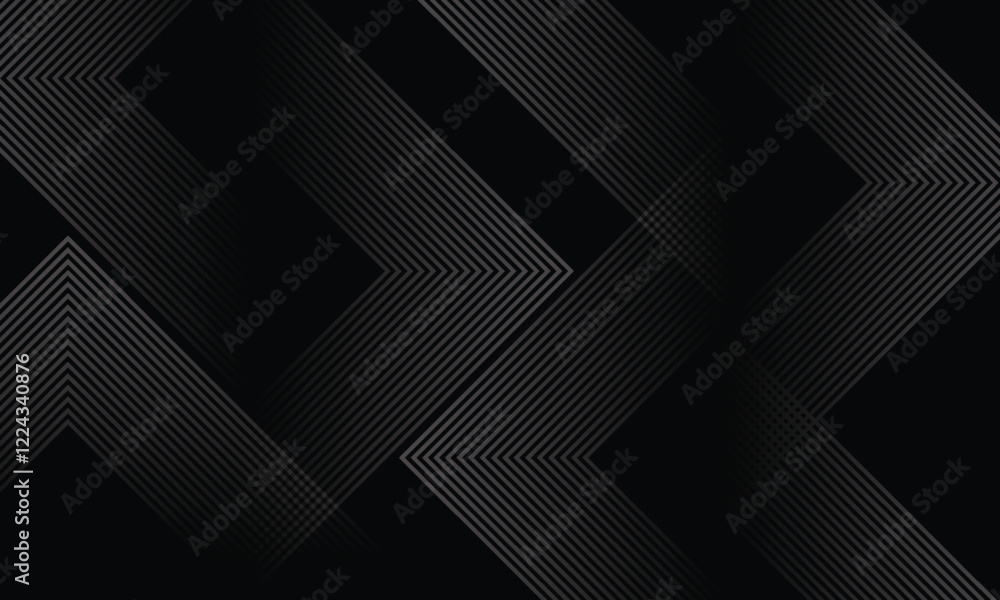 Poster abstract black modern background with dynamic geometric shapes. vector.
