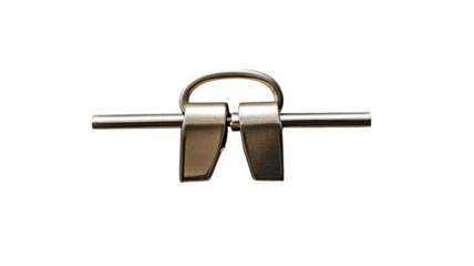 Exploring the intricacies of a metallic bolt lock crafted with precision and functionality