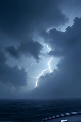 lightning in the sea