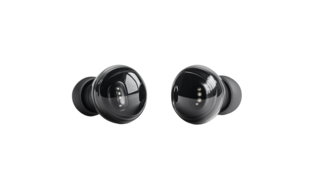 Modern wireless earbuds showcasing sleek design and advanced technology for music enthusiasts