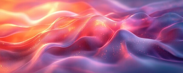 Obraz premium Iridescent Abstract Background with Vibrant Pastel Colors and Textured Holographic Shine