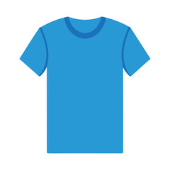 blue Neck T-Shirt - Minimalist Unisex Cotton Casual Wear