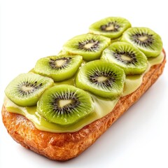 Kiwi éclair isolate on white background