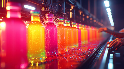 Energy drink bottling line
